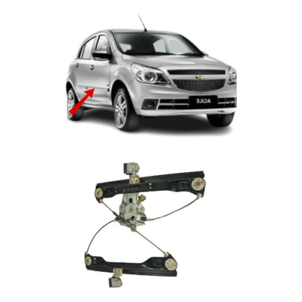 Máquina De Vidro Dianteiro Direito Gm Agile 2013