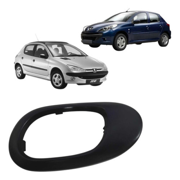 Moldura Direita Maçaneta Interna Peugeot 207 206 2000 Á 2015