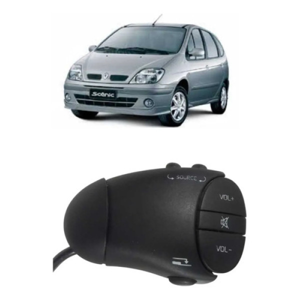 Botão Comando Som Volante Renault Scenic 2001/2011 Original