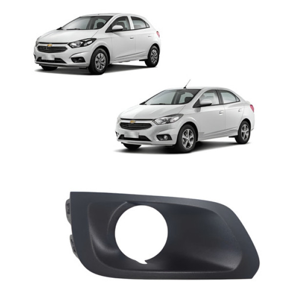 Moldura Farol Milha Grade Esquerdo Prisma Onix 2017 2019