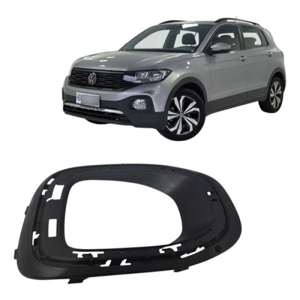 Moldura Farol De Milha L/d T-cross 20/22 916496 Preta Direito