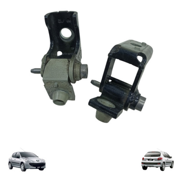 Par Dobradica Porta Peugeot 207 2012 2013 Tras Direita Usado