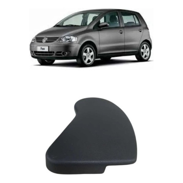 Acabamento Lateral Banco Dianteiro Esq Volkswagen Fox 2006 Preto