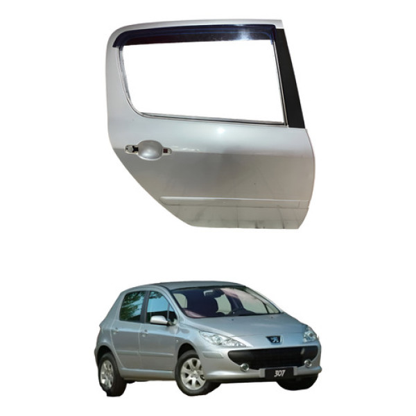 Porta Peugeot 307 2005 2011 Traseira Direita Usado