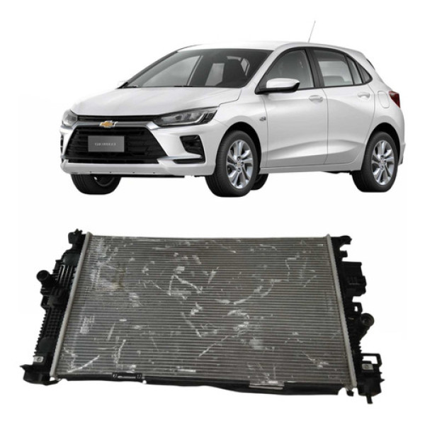 Radiador De Água Gm Onix 1.0 Turbo Manual 20/24 C/detalhe